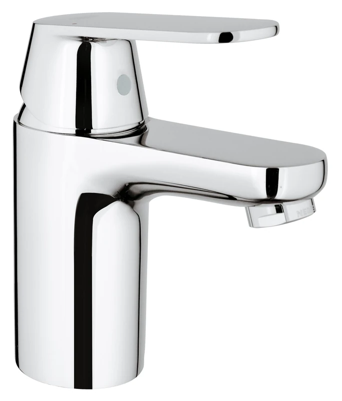GROHE Eurosmart Cosmopolitan - Bathroom Basin Mixer Tap Single-Lever - Monobloc Installation - S-Size - Metal Lever - Low Pressure 0.2 to 5.0 bar - 35 mm Ceramic Cartridge - Chrome - 3282400L