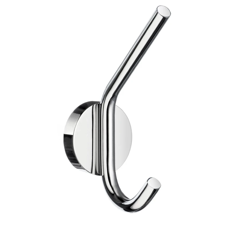 Smedbo "Home" Chromed Bath Robe Hook, Polished Chrome,Silver,7.8 x 4.8 x 13.5 cm