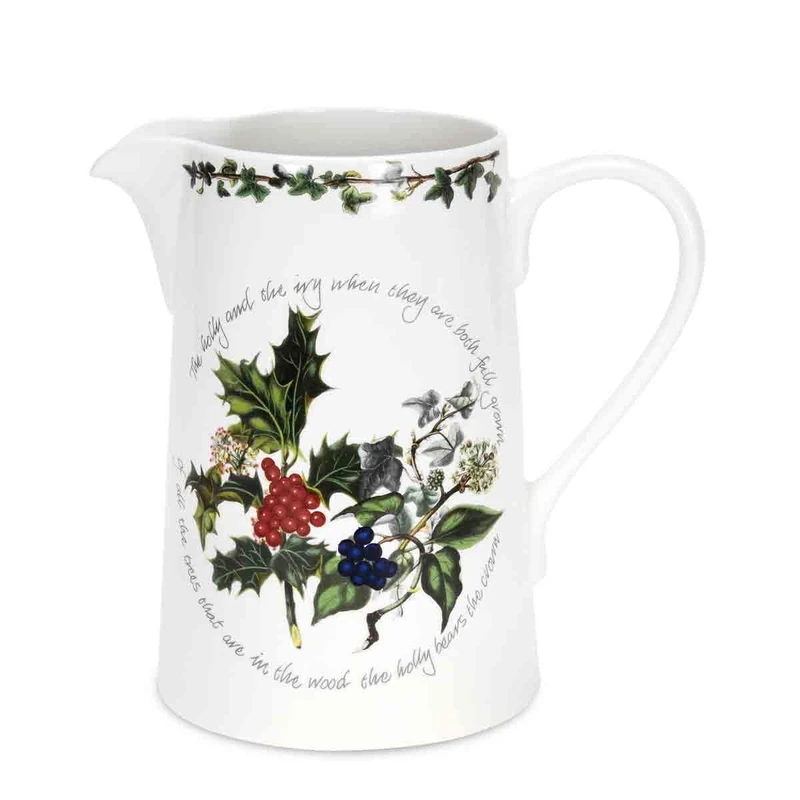 Portmeirion Home & Gifts The Holly & Ivy Bella Jug, Multi-Colour, 3 pt