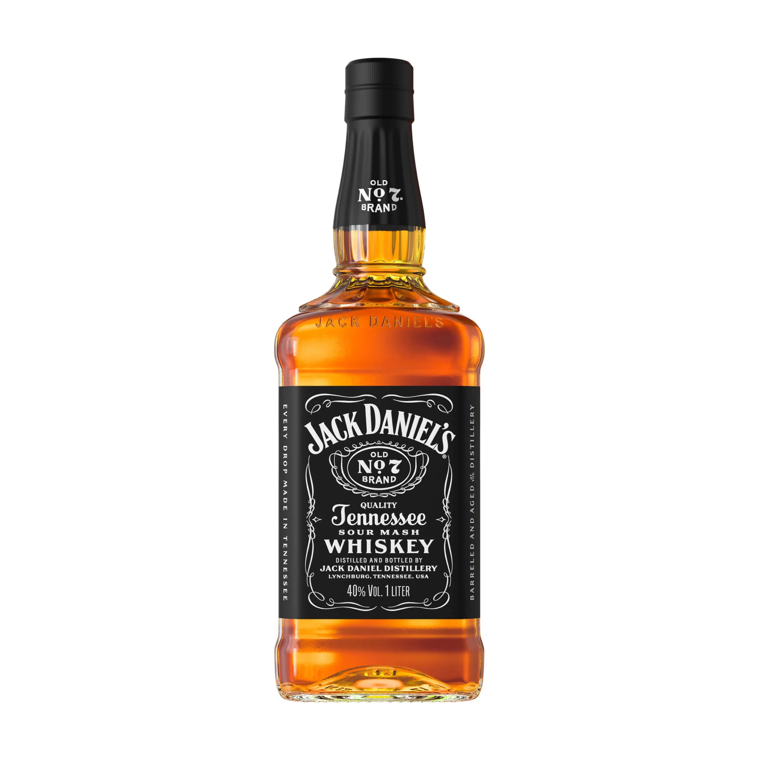 Jack Daniel’s Tennessee Whiskey, 1 L | Authentic American Spirit |Smooth & Balanced | 40% ABV