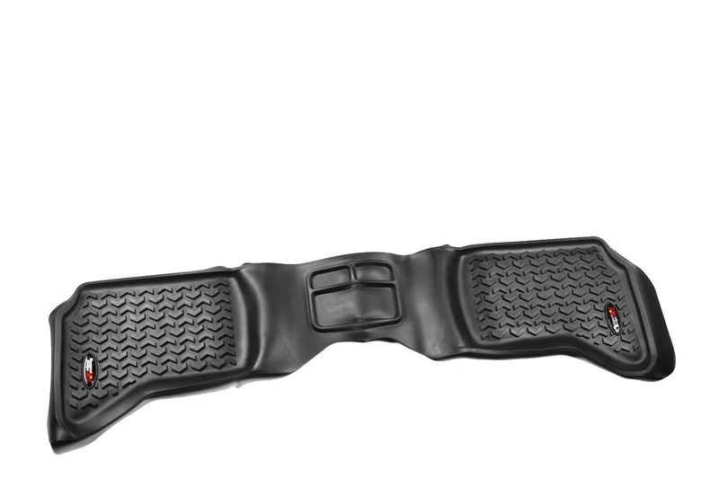 Rugged Ridge 82953.10 Floor Liner, Rear; Black, 2002-2018 Dodge Ram 1500 Quad Cab