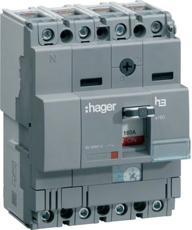 Hager X160 – Automatic Switch X160 4p4d 40 KA 25 A TM Adjustable Fixed/or