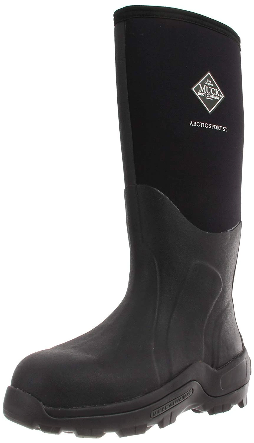 MUCK Boot Arctic Sport High Performance Tall Steel Toe Insulated Men's Rubber Work Boot Black Size: 9 UK