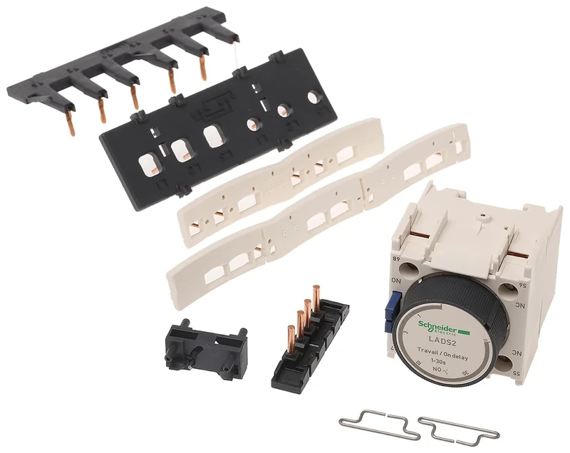 Schneider Electric, Kit for assembling star delta starters, for 3 x contactors LC1D09-D38 star identical, with time delay block, LAD91217