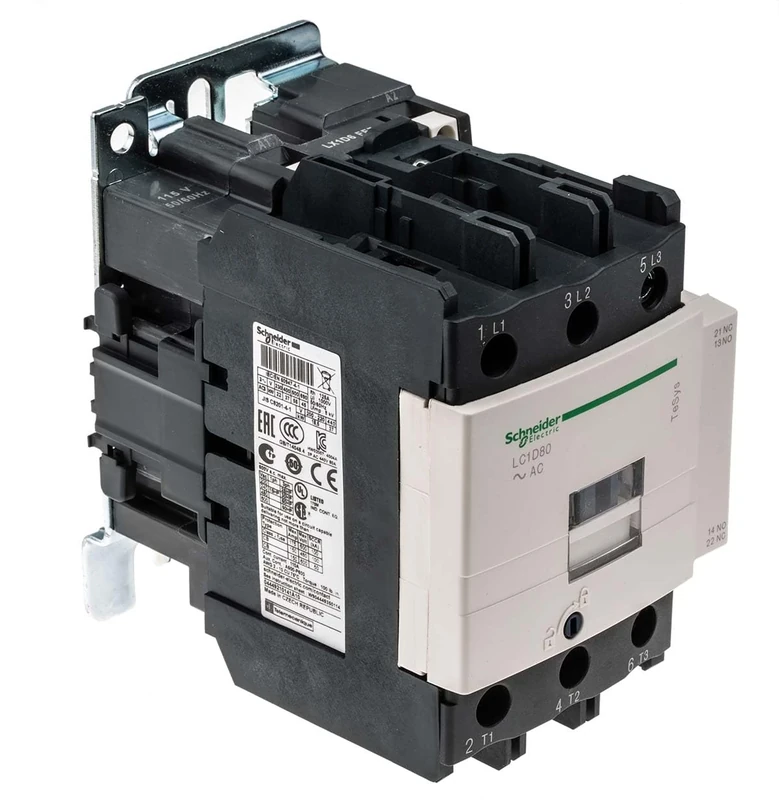 Schneider Electric TeSys D contactor - 3P(3 NO) - AC-3 - = 440 V 80 A - 115 V AC 50/60 Hz coil