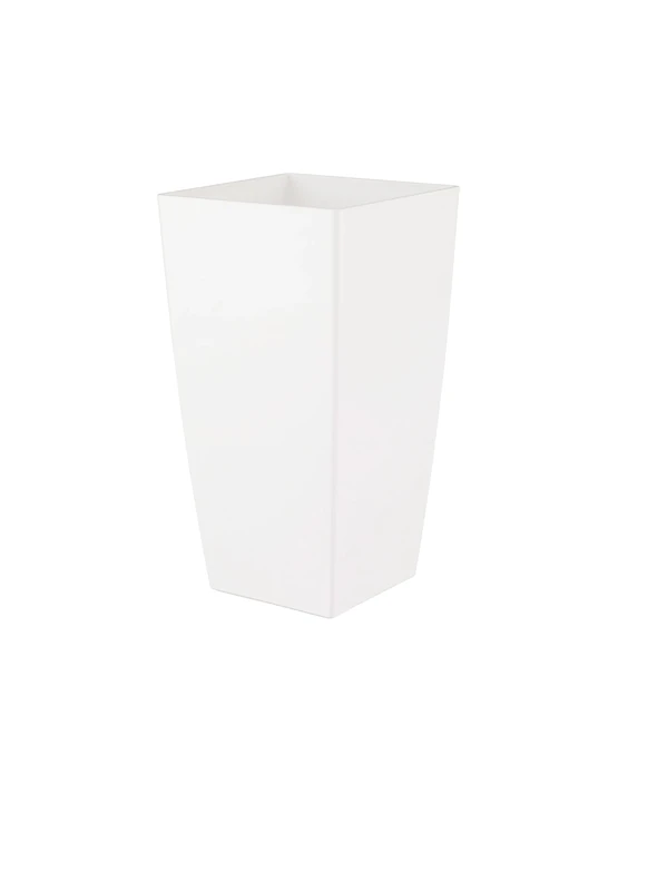 Artevasi Pisa Pot 60 cm, White, White, 33x33x61 cm