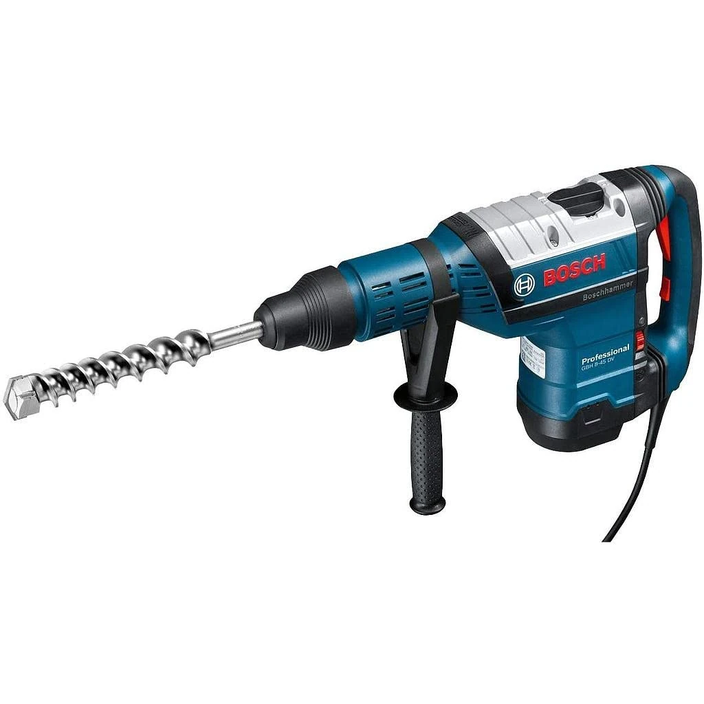 Bosch Professional GBH 8-45 DV rotary hammer (1,500 W, drilling diameter in concrete with rotary hammers: 12–45 mm, max.impact energy: 12.5 J, SDS max., incl. grease tube, auxiliary handle, in case)