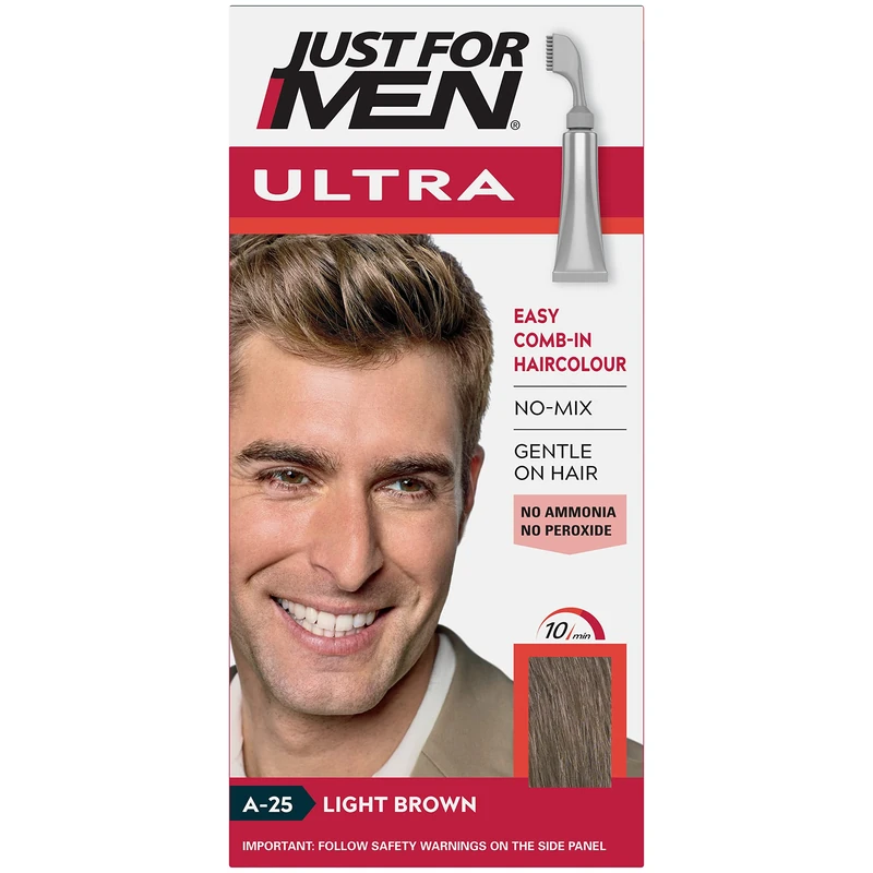 Just for Men Ultra, Hair Colour Dye, A25 Light Brown