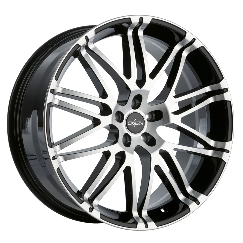 Oxigin 14 Oxrock 10.00 x 22 Offset 45 Bolt Pattern 5.00 x 108.00 Centre Bore 72.60 OXVIERZEHN1022F45BFP, Black Full Polish