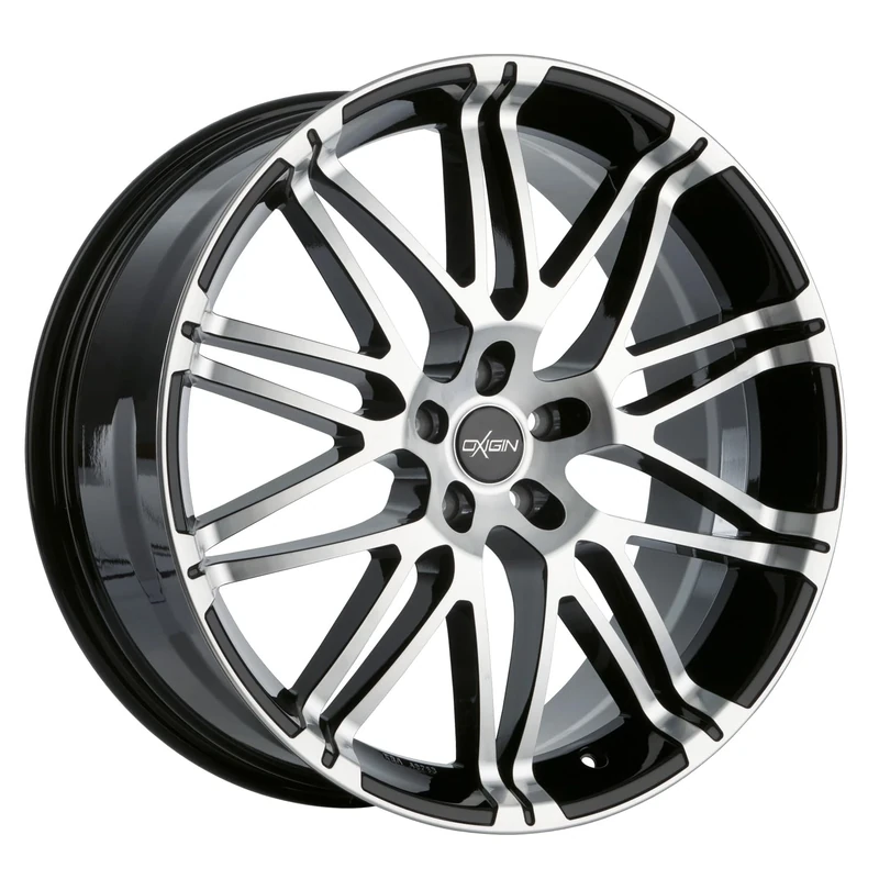 Oxigin 14 Oxrock 8.50 x 18 Offset 50 Bolt Pattern 5.00 x 112.00 Centre Bore 72.60 OXVIERZEHN8518H50BFP, Black Full Polish