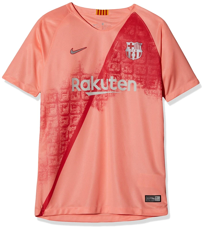 Nike Men FCB Y Nk BRT Stad JSY Ss 3R T-Shirt - Light Atomic Pink/Silver, X-Large - Image 1
