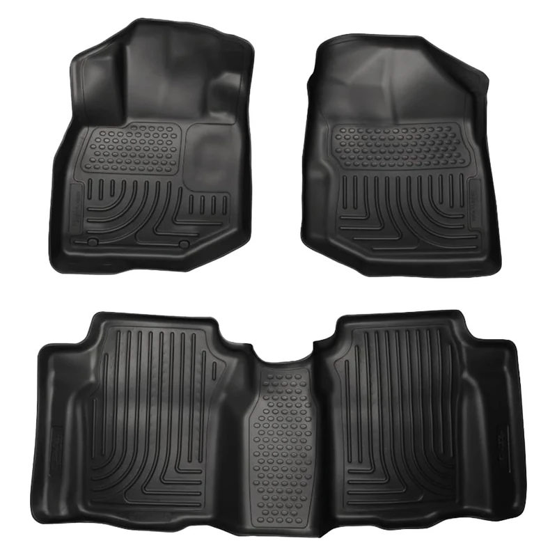 Husky Liners 98491 Fits 2009-13 Honda Fit Weatherbeater Front & 2nd Seat Floor Mats