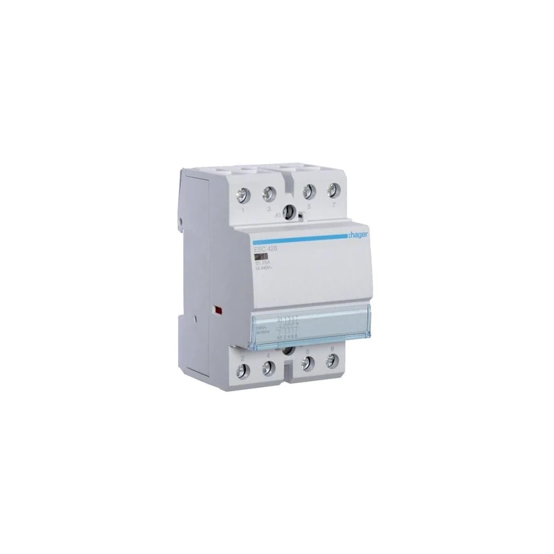 Hager esc428 Contactor, 25 A, 3 Na + 1NC, 230 V