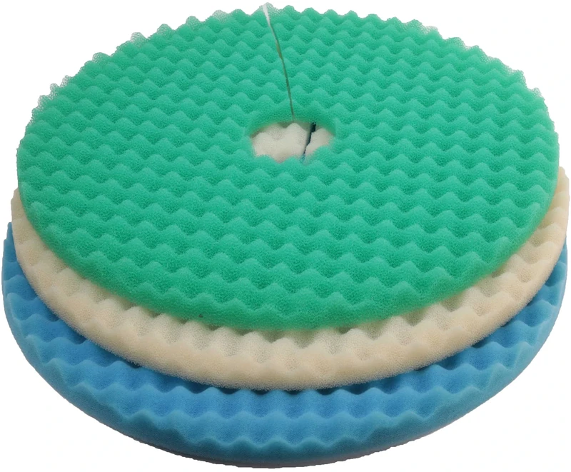 Cloverleaf Foam set for CL3 Filter, Green, Beige, Blue