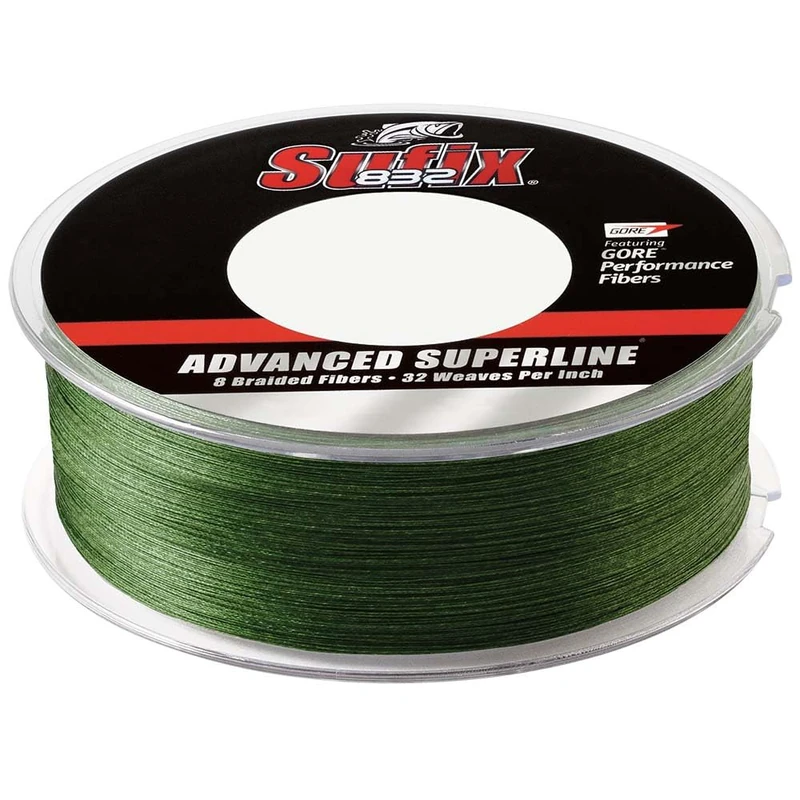 Sufix 832 Braid Line-600 Yards (Green, 6-Pound)