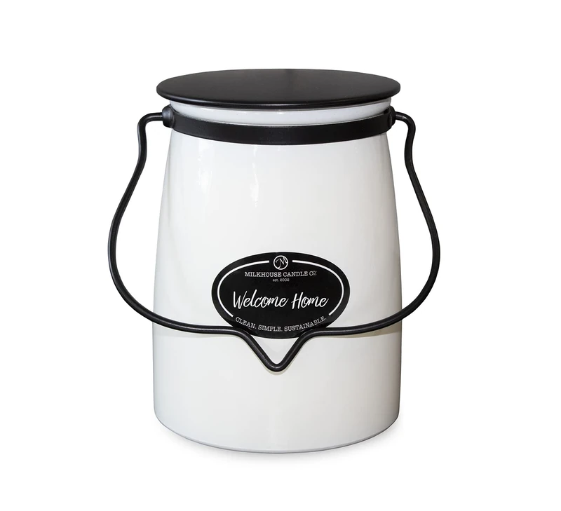 Milkhouse Candle Creamery Scented Soy Candle: Butter Jar Candle, Welcome Home, 22-Ounce