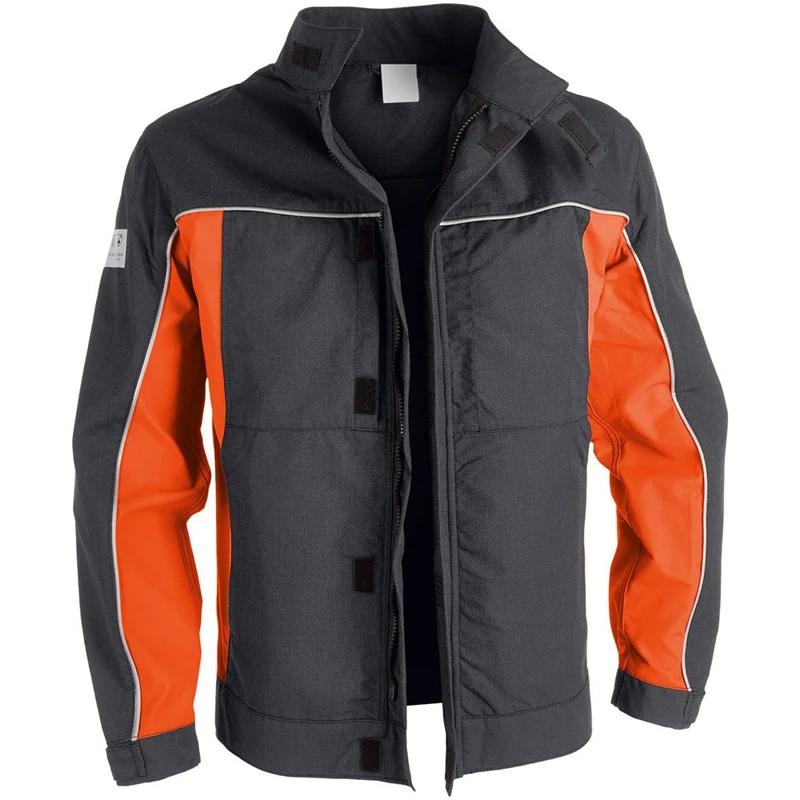 Kubler Size 60 Psa Kermel Top Jacket - Dark Grey/Orange