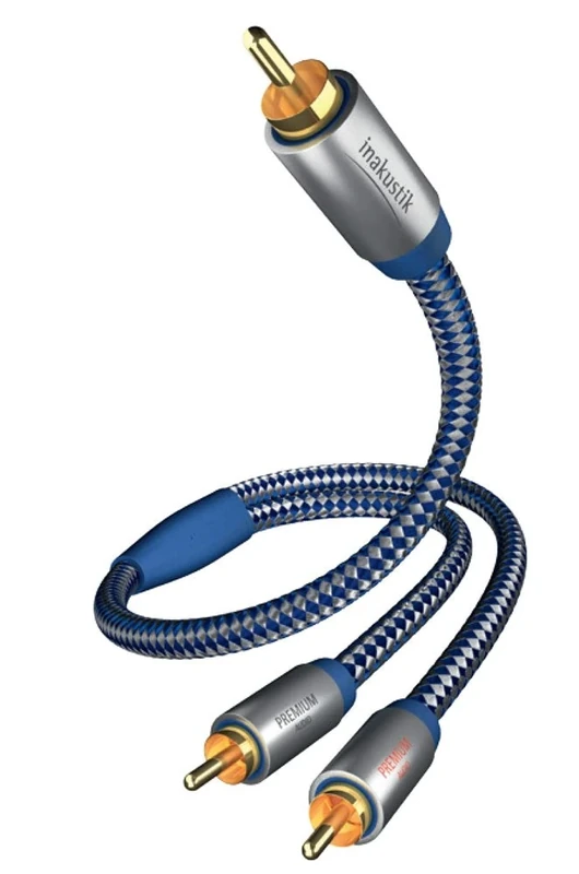 In-akustik Premium II Audio Y-Subwoofer Cable 2 m