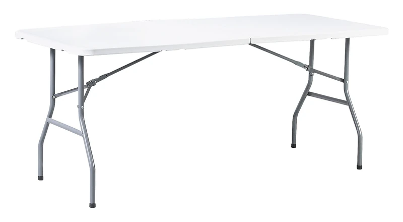 Home>it Folding Table High Density Polyethylene White/Grey