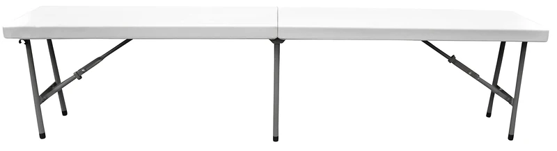 Home>it Folding Bench, White/Grey