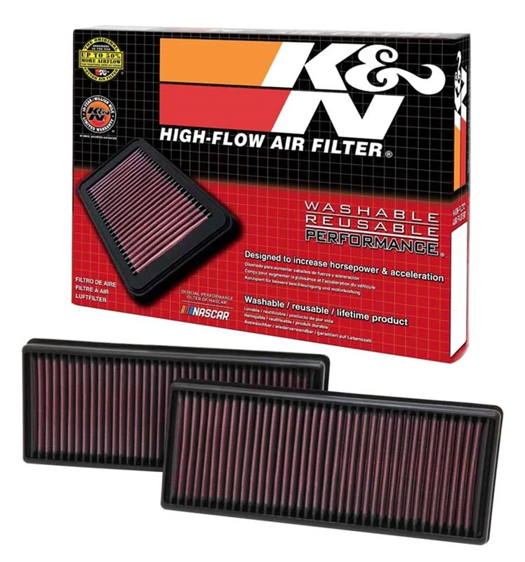 K&N Engine Air Filter: High Performance, Premium, Washable, Replacement Filter: Compatible with 2011-2019 Mercedes V8 (GLE, GLS, SL, CL, E, SL, G), 33-2474
