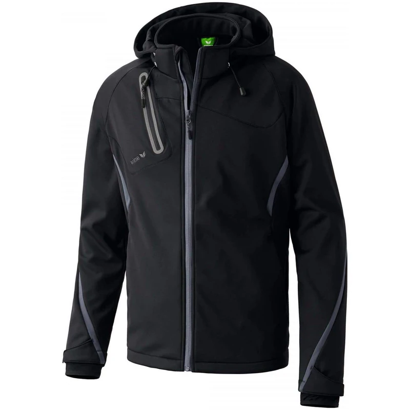 Erima Men's Softshell Jacket Function (906201), Black/Anthracite, S