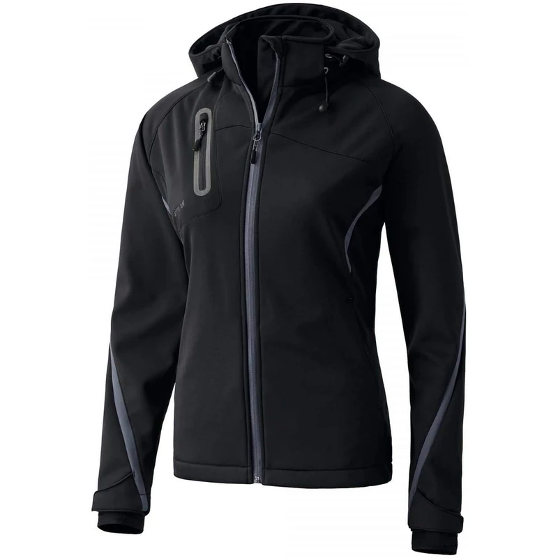 Erima Women's Outdoor Basics Softshell Function Jacket - Black/Anthracite, Size 34