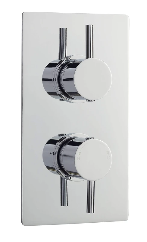 Ultra QUEV52 Quest Thermostatic Twin Valve with Diverter - Chrome