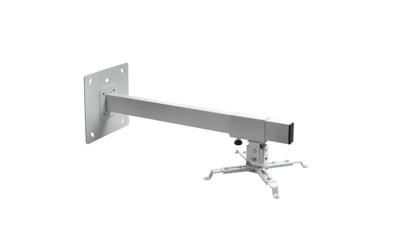 celexon universal projector wall mount MultiCel WM600 white | tiltable, swivelling & length-adjustable projector mount with 60 cm wall distance | max. load capacity 15 kg