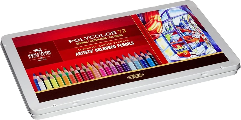 Koh-I-Noor Polycolor Artist's Coloured Pencils (Set of 72)