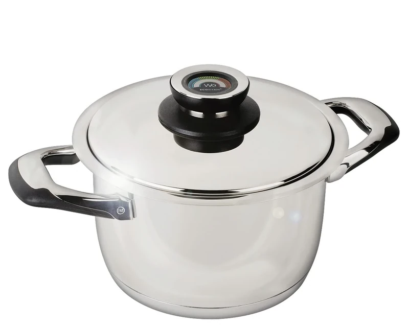 WARMCOOK Ecovitam 2002-20 Stewing Pot with Lid 3.8 L 18/10 Stainless Steel