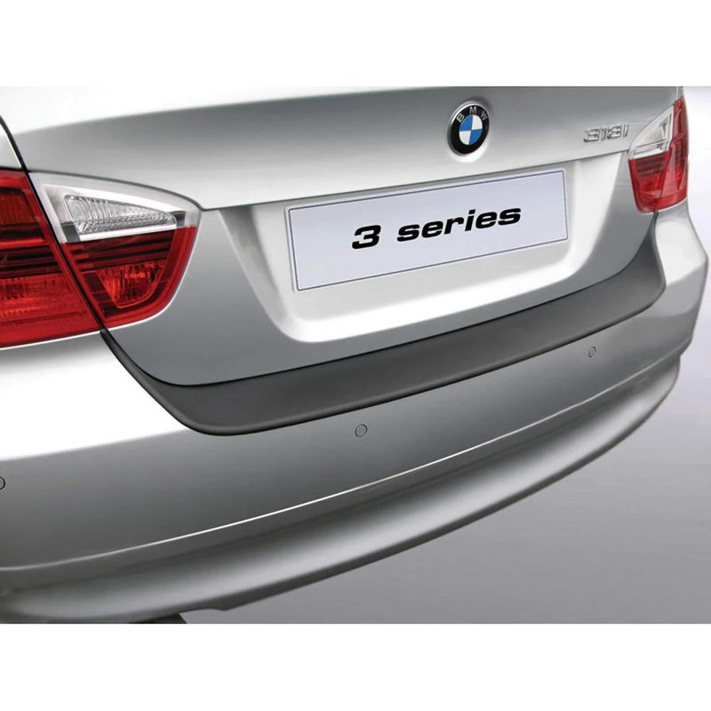 RGM ABS Rear bumper protector compatible with BMW 3-Series E90 Sedan 2005-2008 excl. M Black