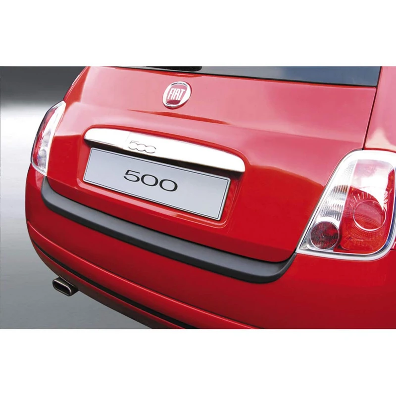 RGM ABS Rear bumper protector compatible with Fiat 500 10/2007-6/2015 Black