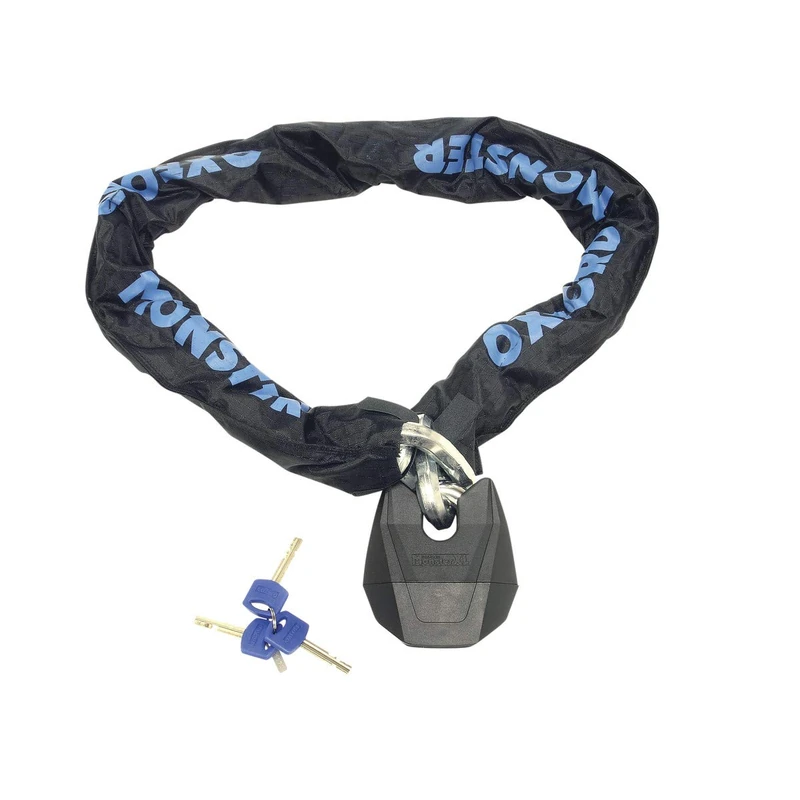 Oxford OF20 Monster XL Chain & Padlock, Black, 1.5m x 14.5mm