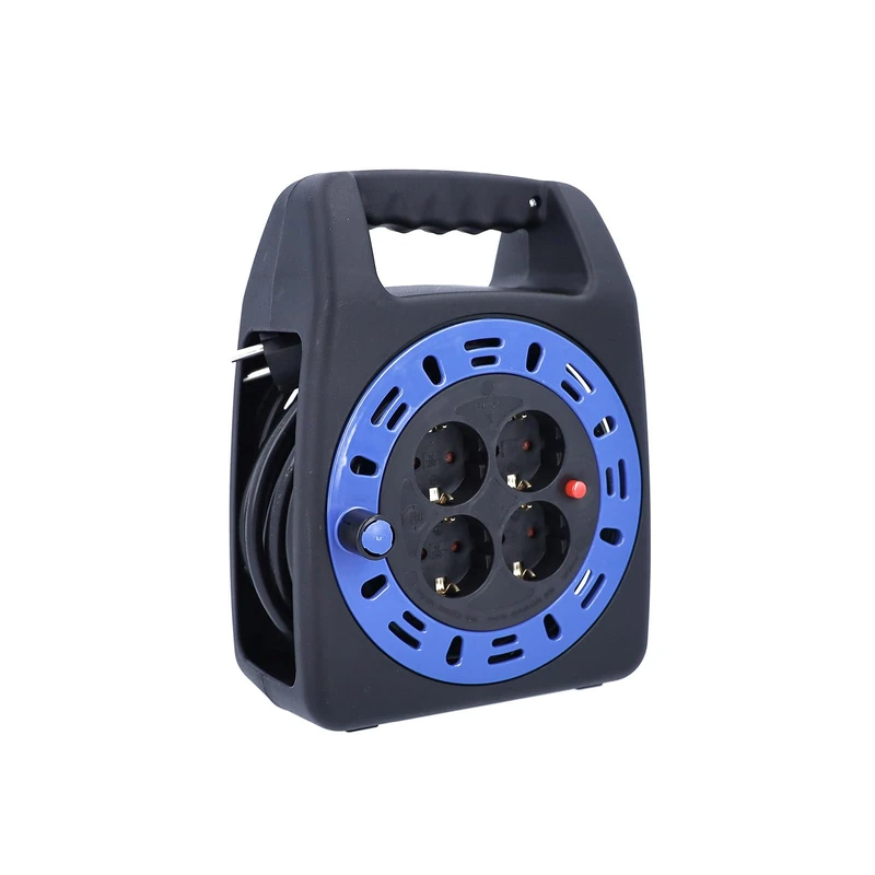 AS – Schwabe 16440 Plastic Compact Reel KBS Cable H05VV-F 3G1.5 IP20 Indoor Use – Black, 16410