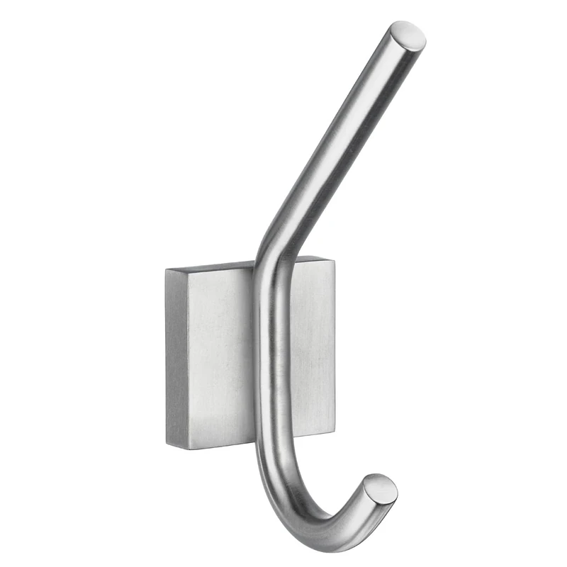 Smedbo House Bath Robe Hook, Brass, Silver, 4.5 x 7.8 x 13.5 cm