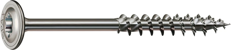 Spax Woodworking Screws, Stainless Steel, 257000801805