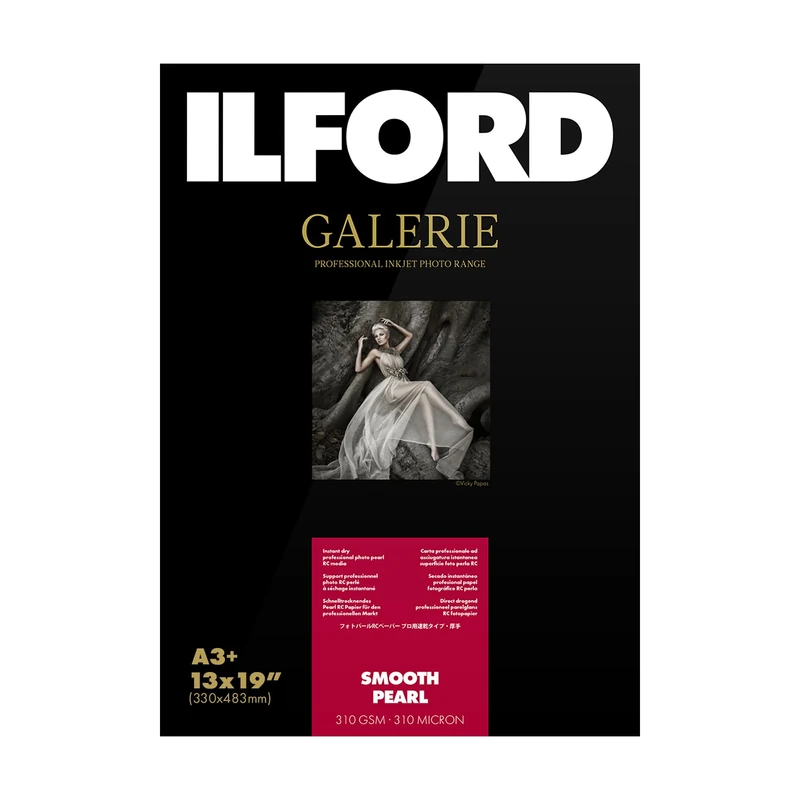 Ilford Galerie Prestige Smooth Pearl Photo Paper 13x19, 25 Sheets