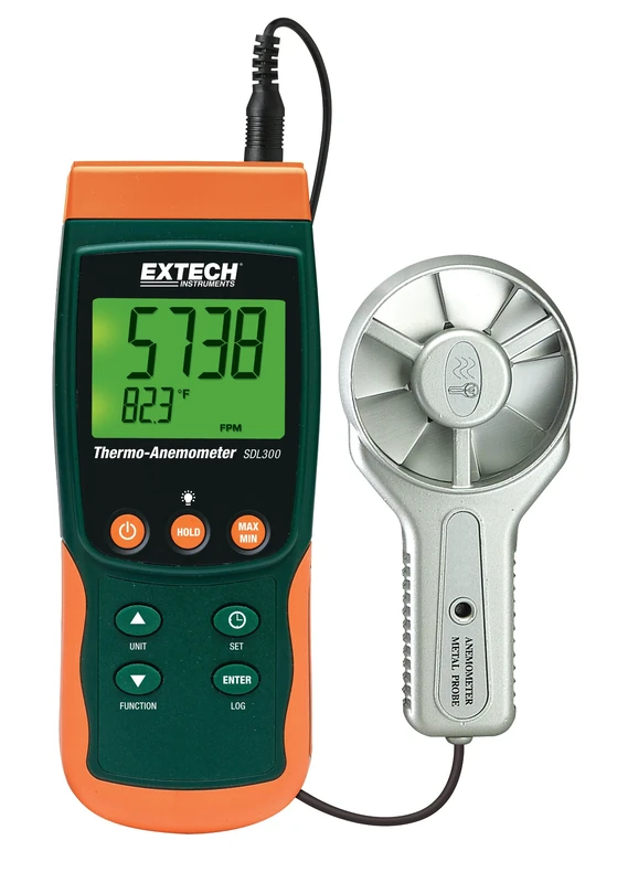 Extech SDL300 Metal Vane Thermo Anemometer Data Logger