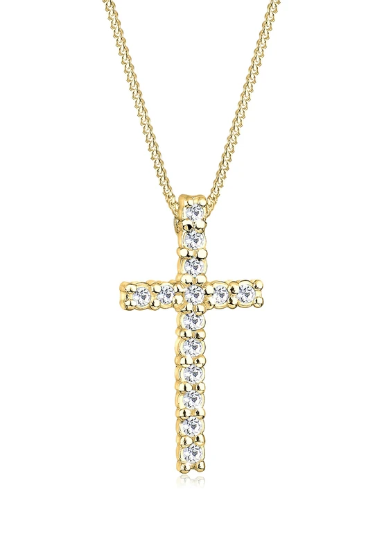 Elli Necklace Kreuz Religion 925 Sterling Silber