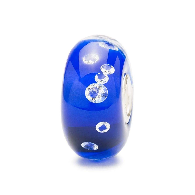 Trollbeads Glass Bead The Diamond Bead, Blue