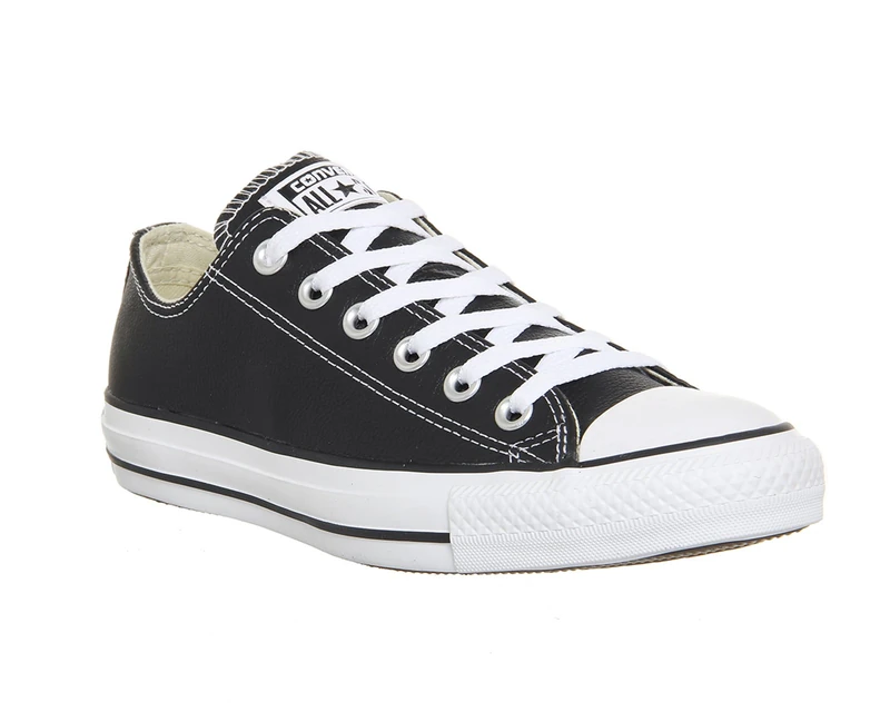 Converse Chucks Leather 132174C CT AS OX Classic Lea Black Black, Größe Schuhe Herren:EUR 43