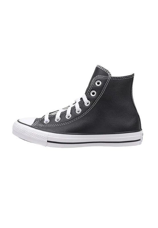 converse All Star Core Leather Hi Trainers Men Black - 8.5 (8) - Hi Top Trainers Shoes