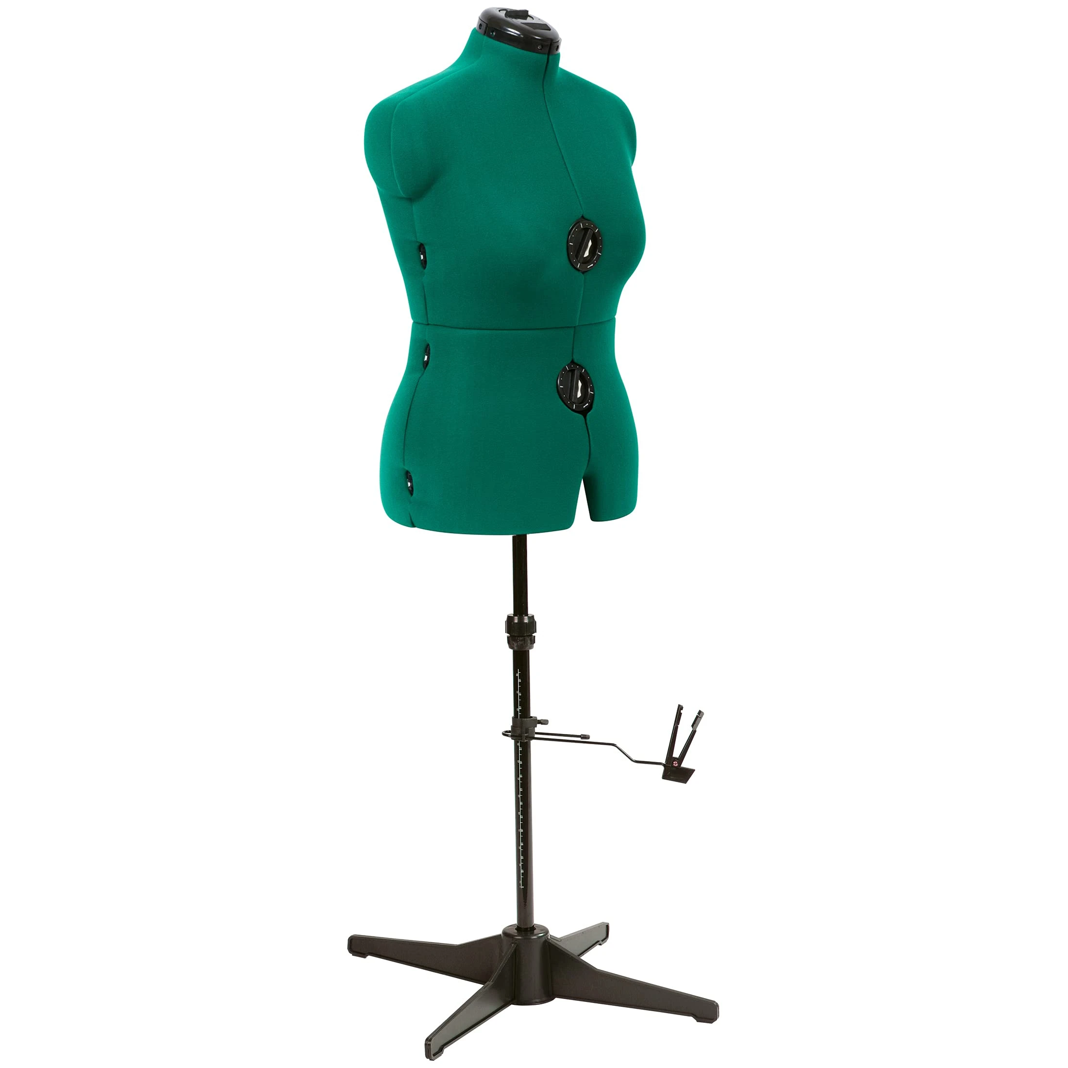 Dritz Adjustable Dress Form, Plastic Metal, Opal Green, M