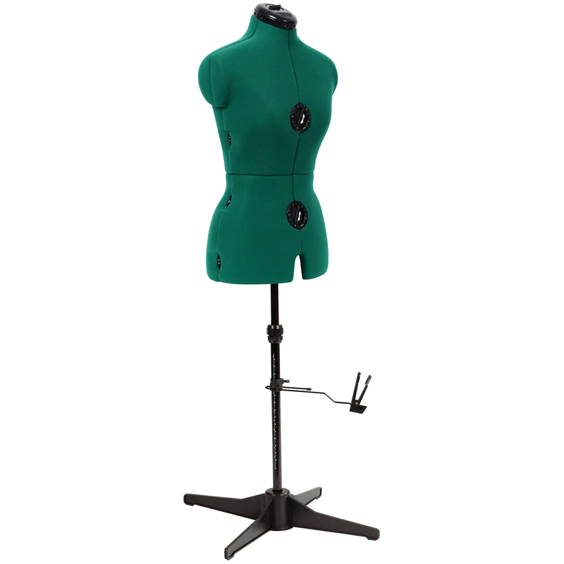 Dritz Adjustable Dress Form, Opal Green, S