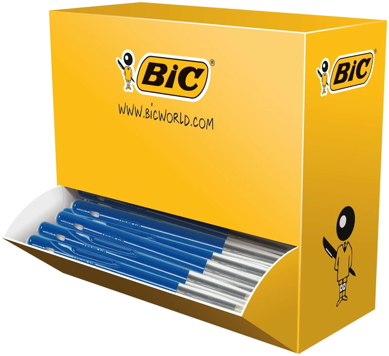 BIC M10 Medium Clic Pens Value Pack - Blue (Pack of 100)
