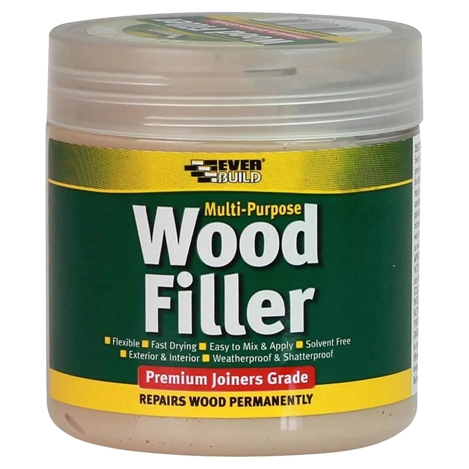 Everbuild Multipurpose Wood Filler – Suitable for Indoor and Outdoor Use – Sandable – Mahogany – 250ml