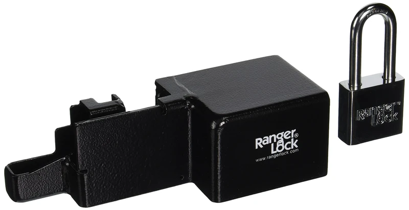 Ranger Lock RGRU-0L Rollup Lock Guard with 2-Inch Hardened Steel Lock
