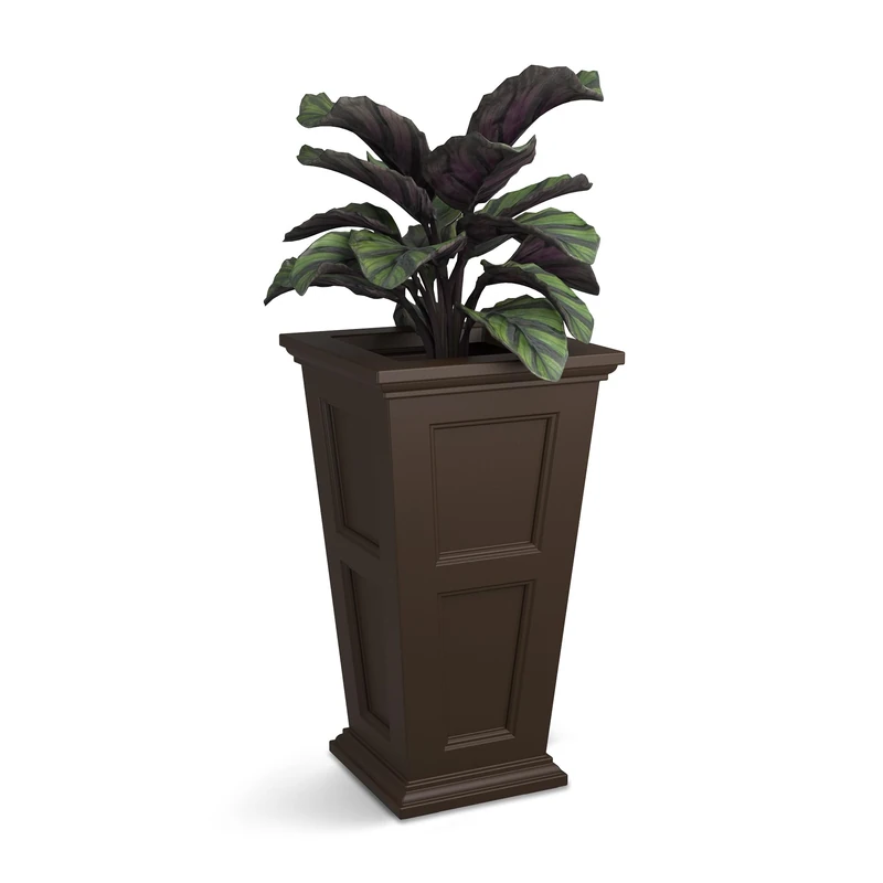 Mayne 5829-ES Polyethylene Planter, Espresso - Image 1
