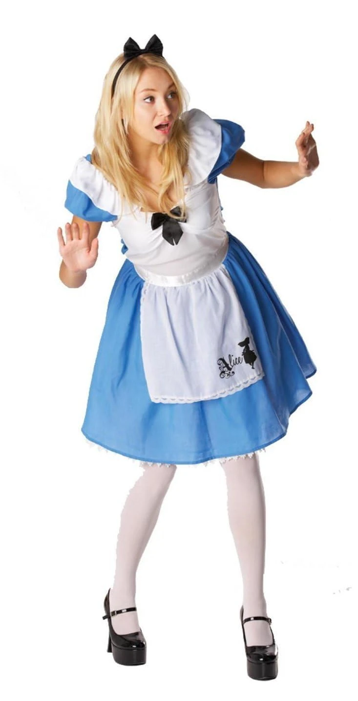 Rubie's Official Disney Alice in Wonderland Alice Classic Ladies Costume, Adult Fancy Dress - Small